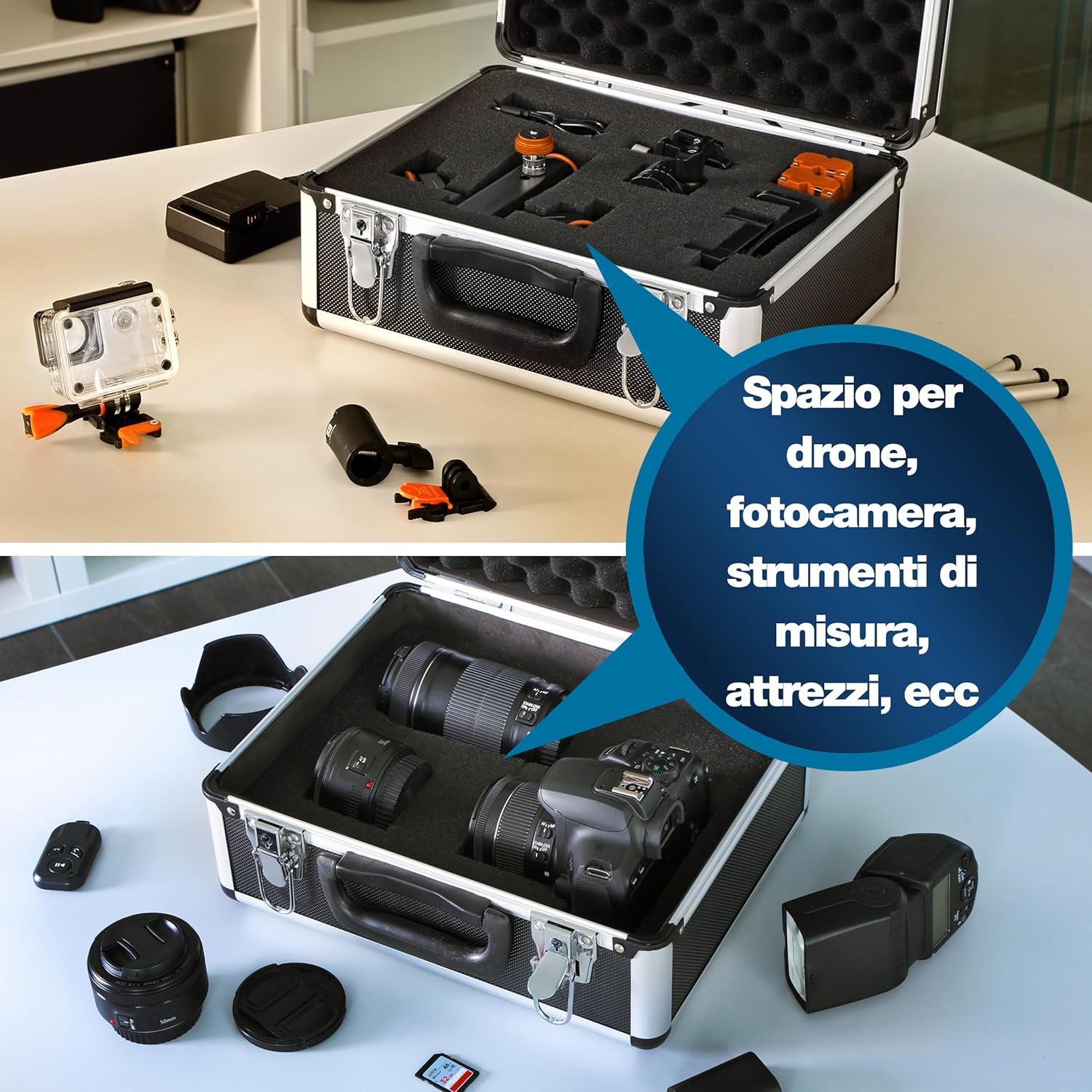 Peaktech 7300 - Custodia Universale Strumenti, Nero - immagine 3