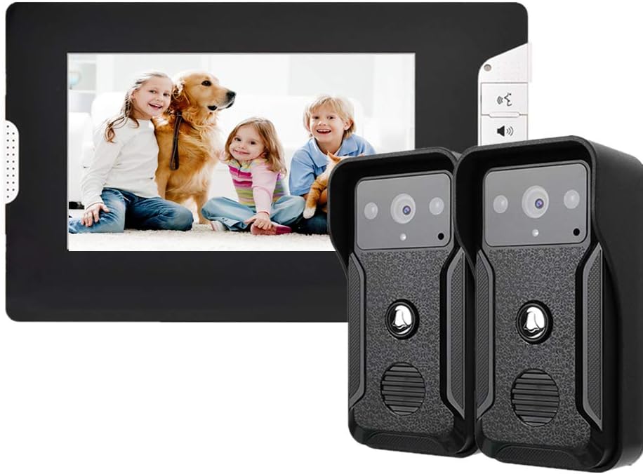 Videocitofono Cablato LCD 7" con Telecamera Esterna 1000TVL - immagine 1