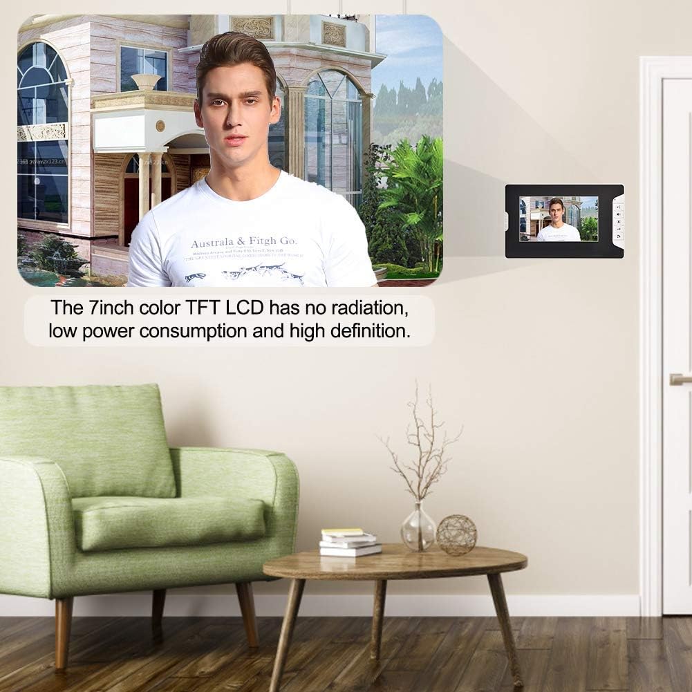 Videocitofono Cablato LCD 7" con Telecamera Esterna 1000TVL - immagine 2