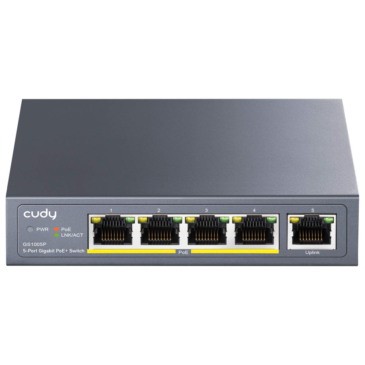 Cudy GS1005P Switch Ethernet Gigabit 5 Porte PoE+ 60W