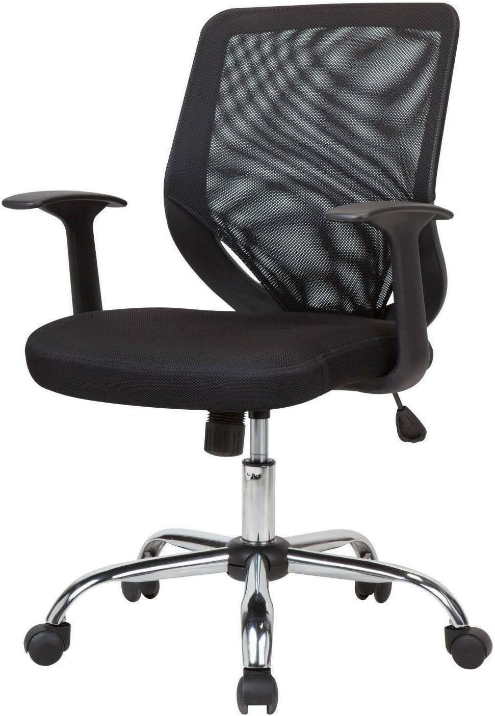 Dmora Sedia Ufficio Albany - Poltrona Direzionale a Rete, Nera - immagine 1