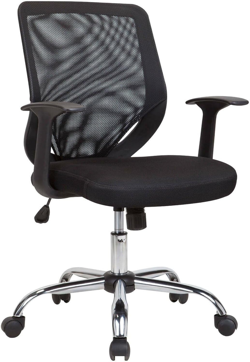 Dmora Sedia Ufficio Albany - Poltrona Direzionale a Rete, Nera - immagine 2