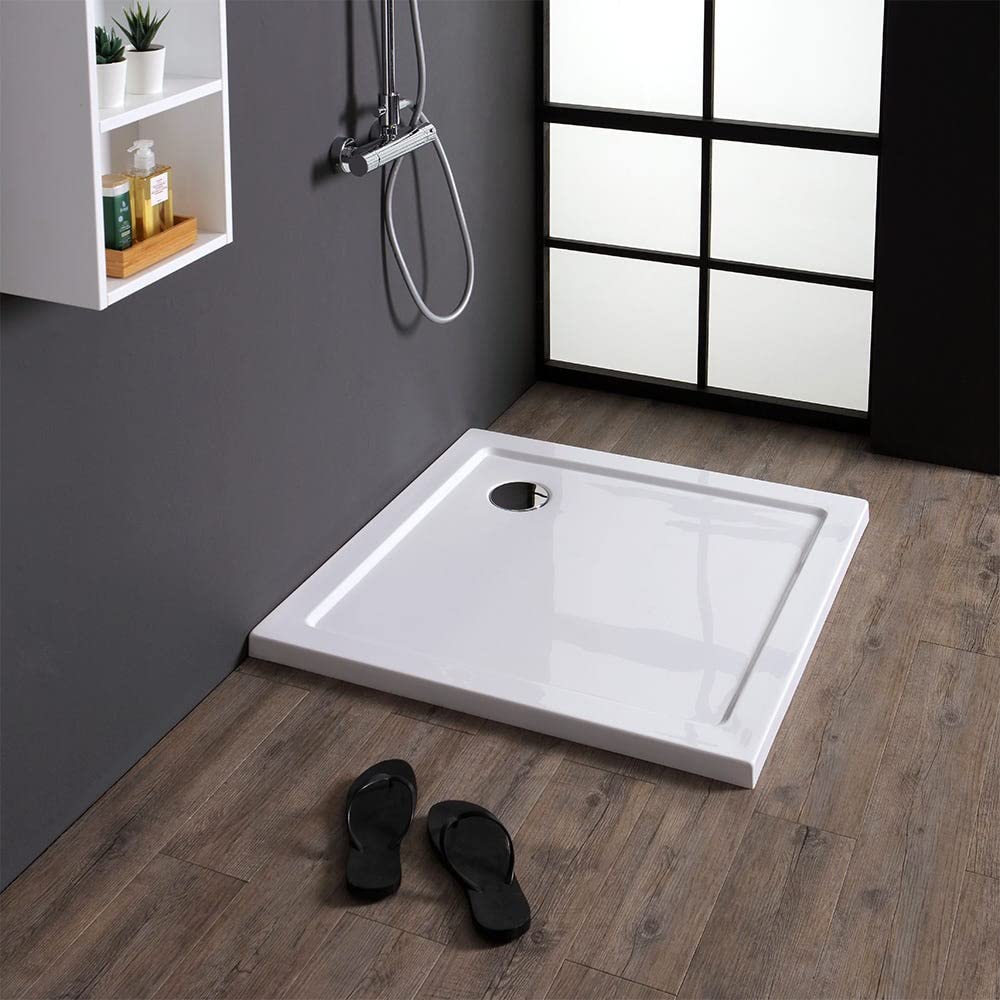 Kiamami Valentina Piatto Doccia Quadrato 80x80 cm, Bianco