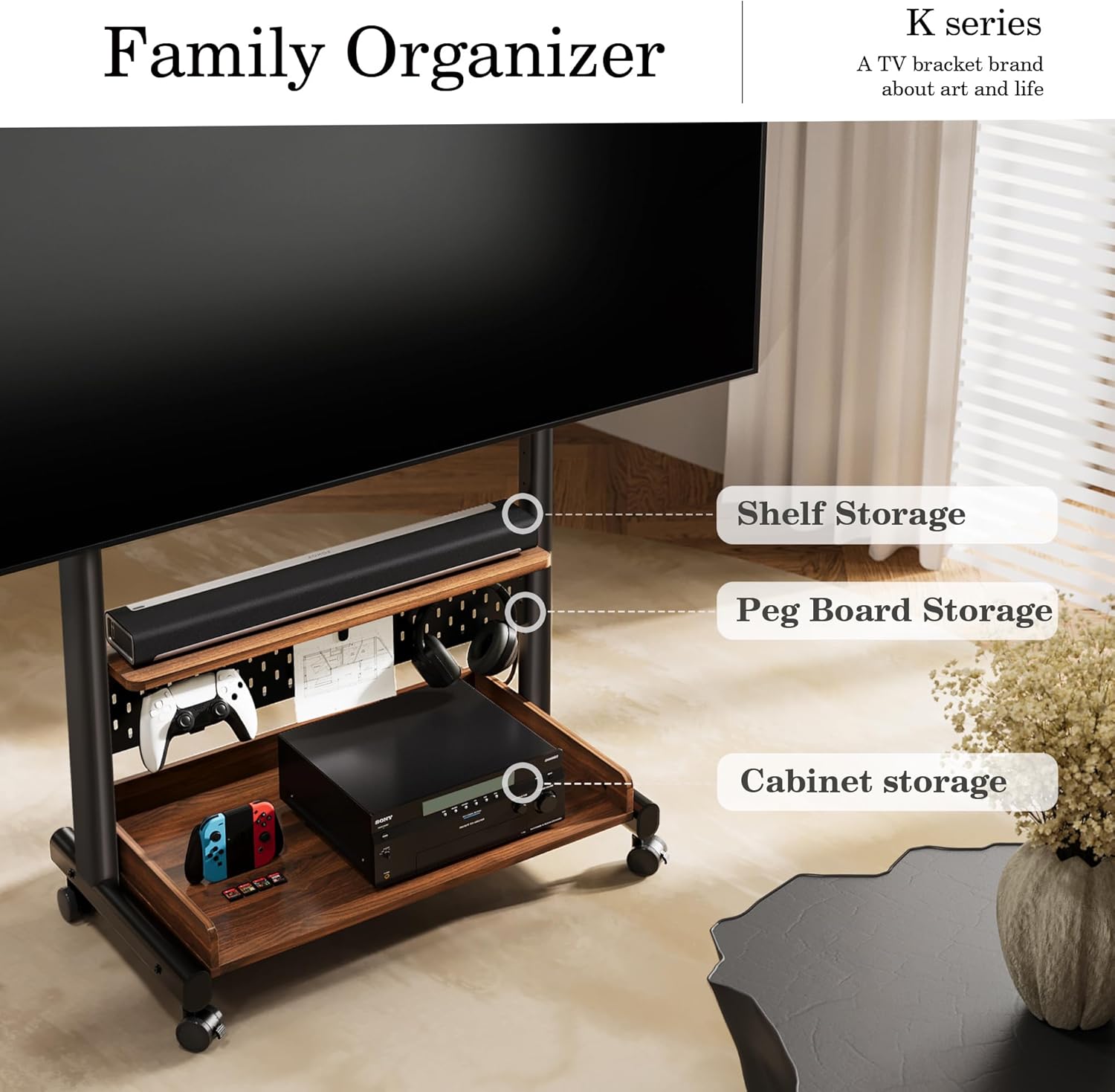 Fitueyes Supporto TV da Pavimento 40-85 pollici - immagine 2