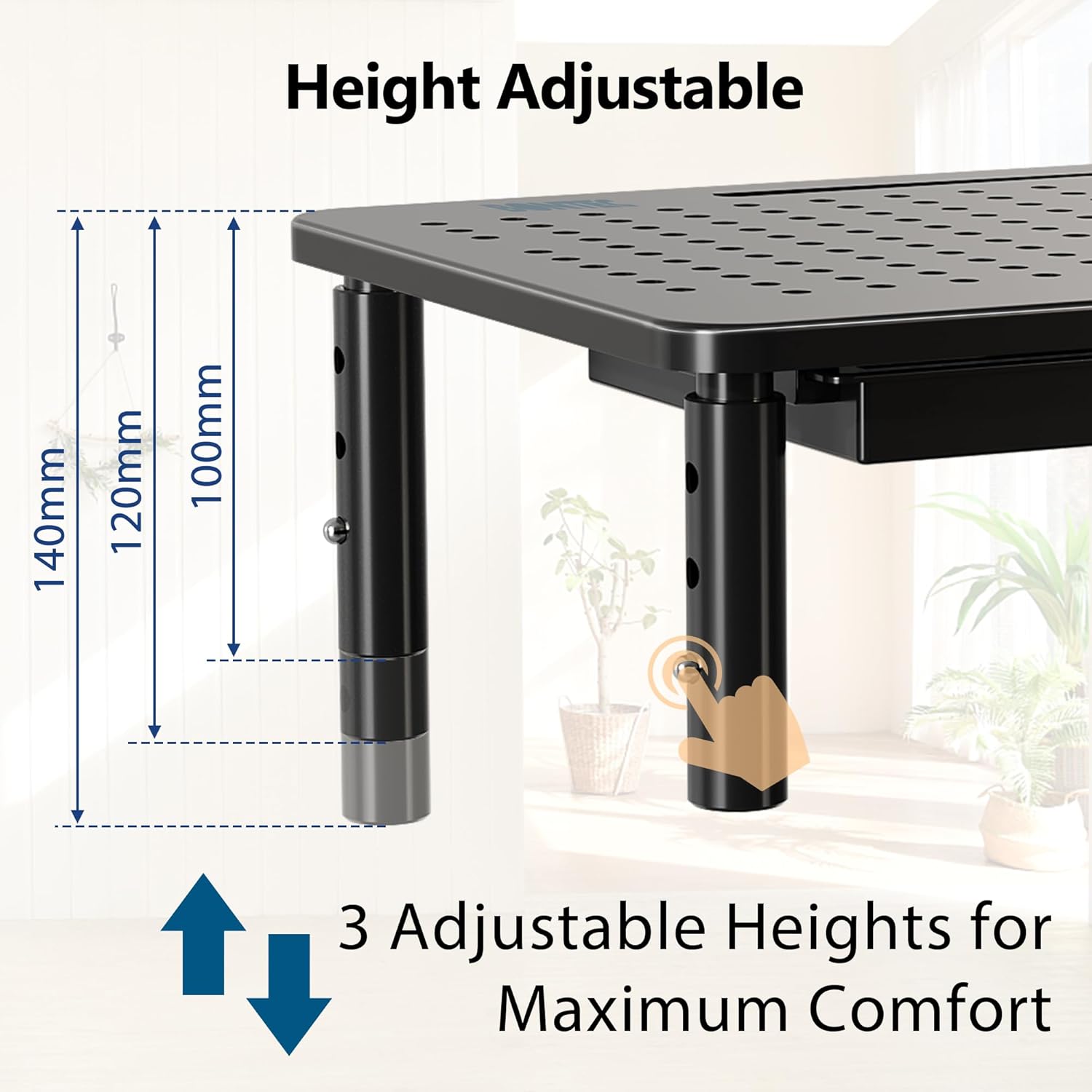 Bontec Supporto per Monitor con Cassetto - immagine 4