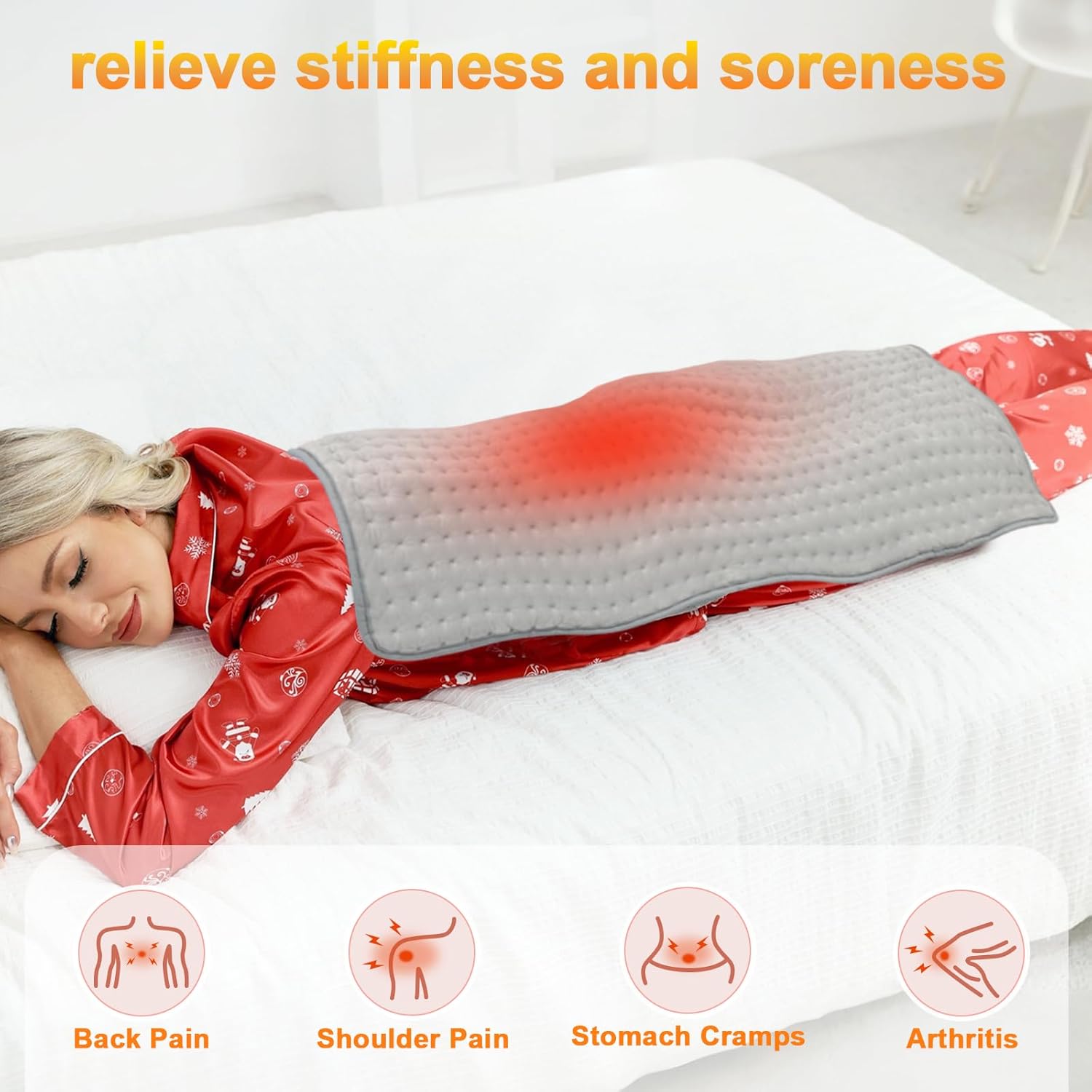 Termoforo Elettrico 50x100cm con 10 Temp. e 3 Timer - immagine 3