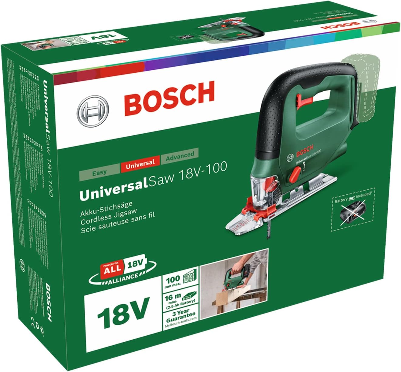 Bosch UniversalSaw 18V-100 - Seghetto Alternativo - immagine 8