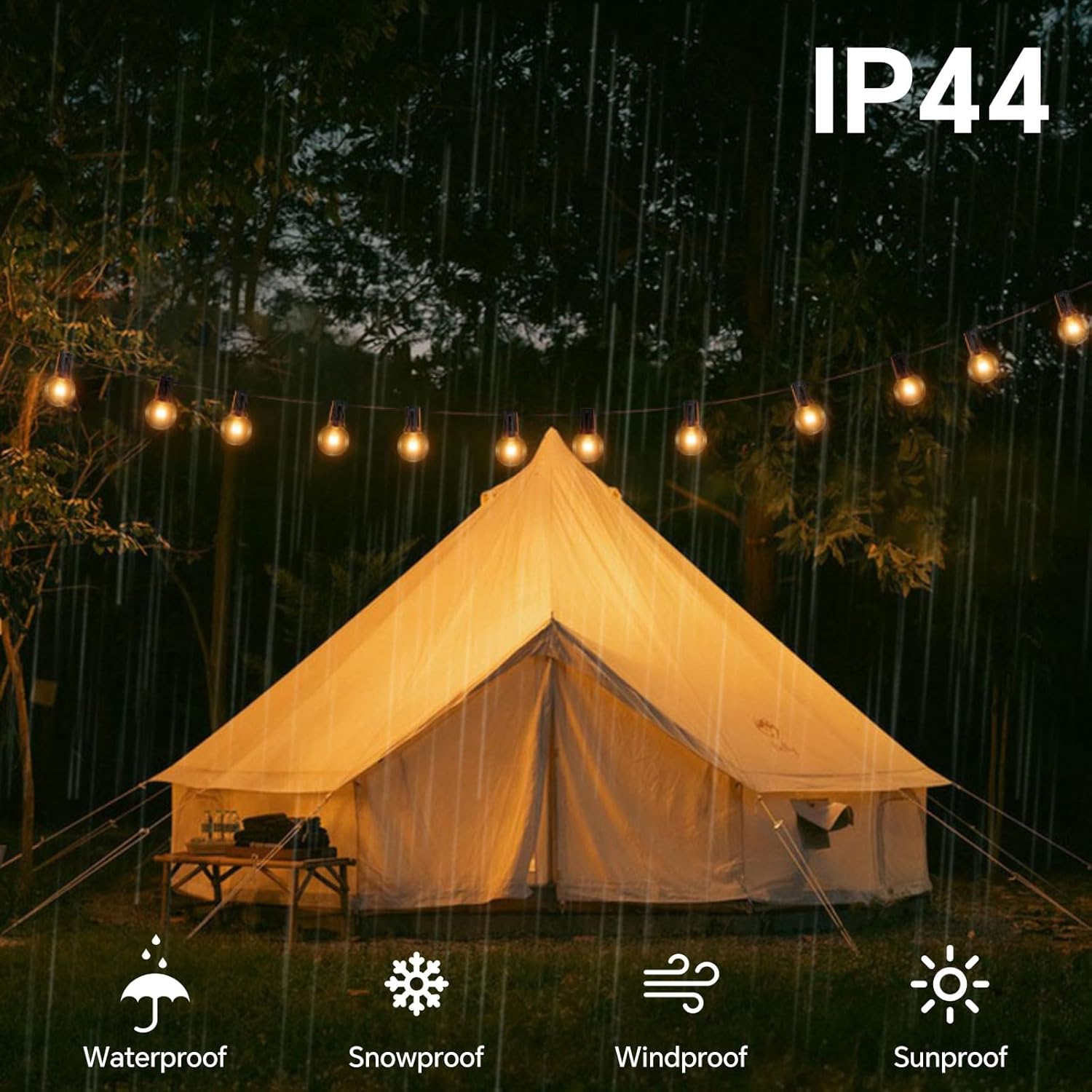 Lampadina di Ricambio E12 G40 7W Bianco Caldo, 25 Pezzi - immagine 3