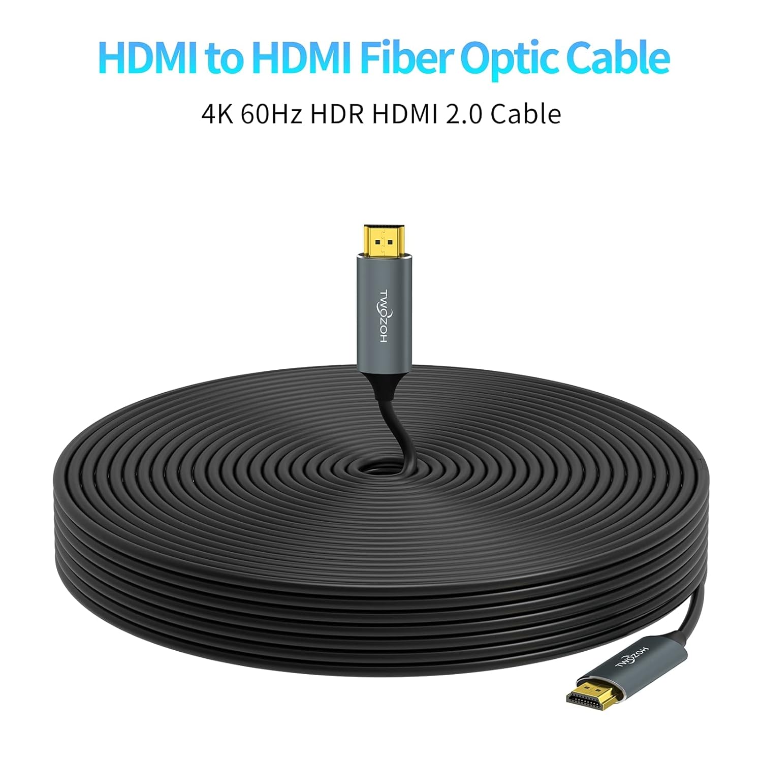 Twozoh Cavo HDMI in Fibra Ottica 100M - immagine 4