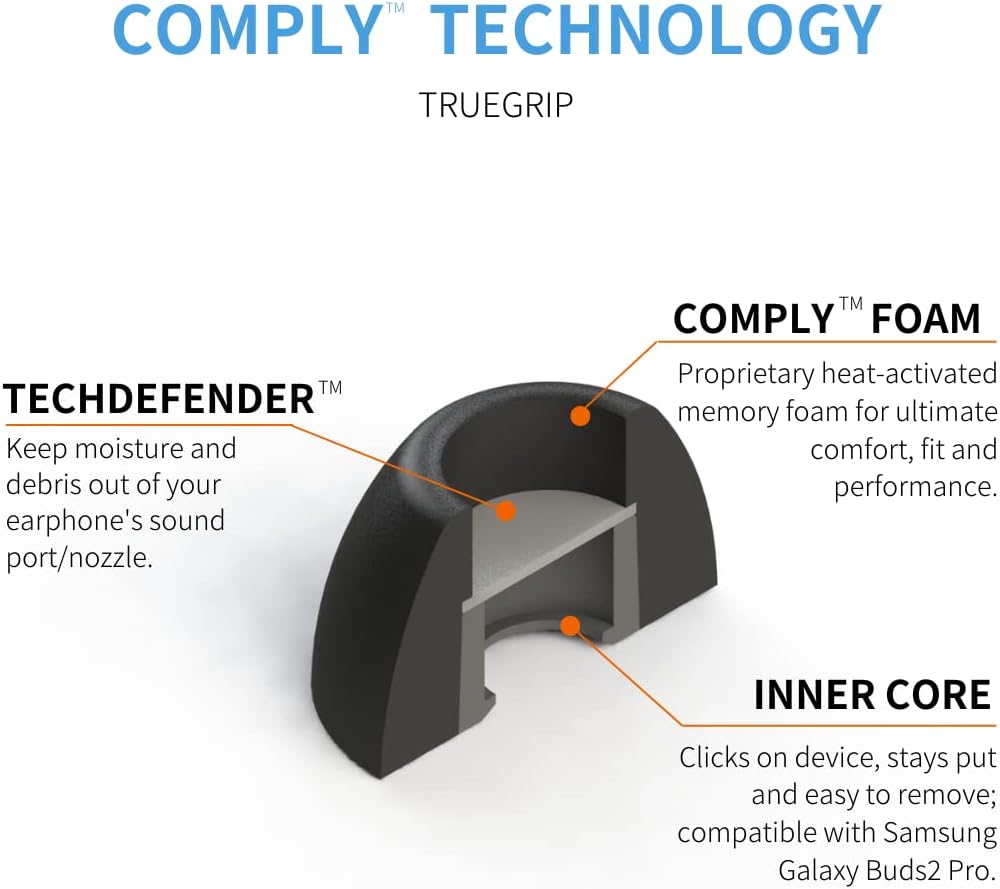 Comply Cuscinetti Auricolari in Memory Foam per Galaxy Buds2 Pro - immagine 6
