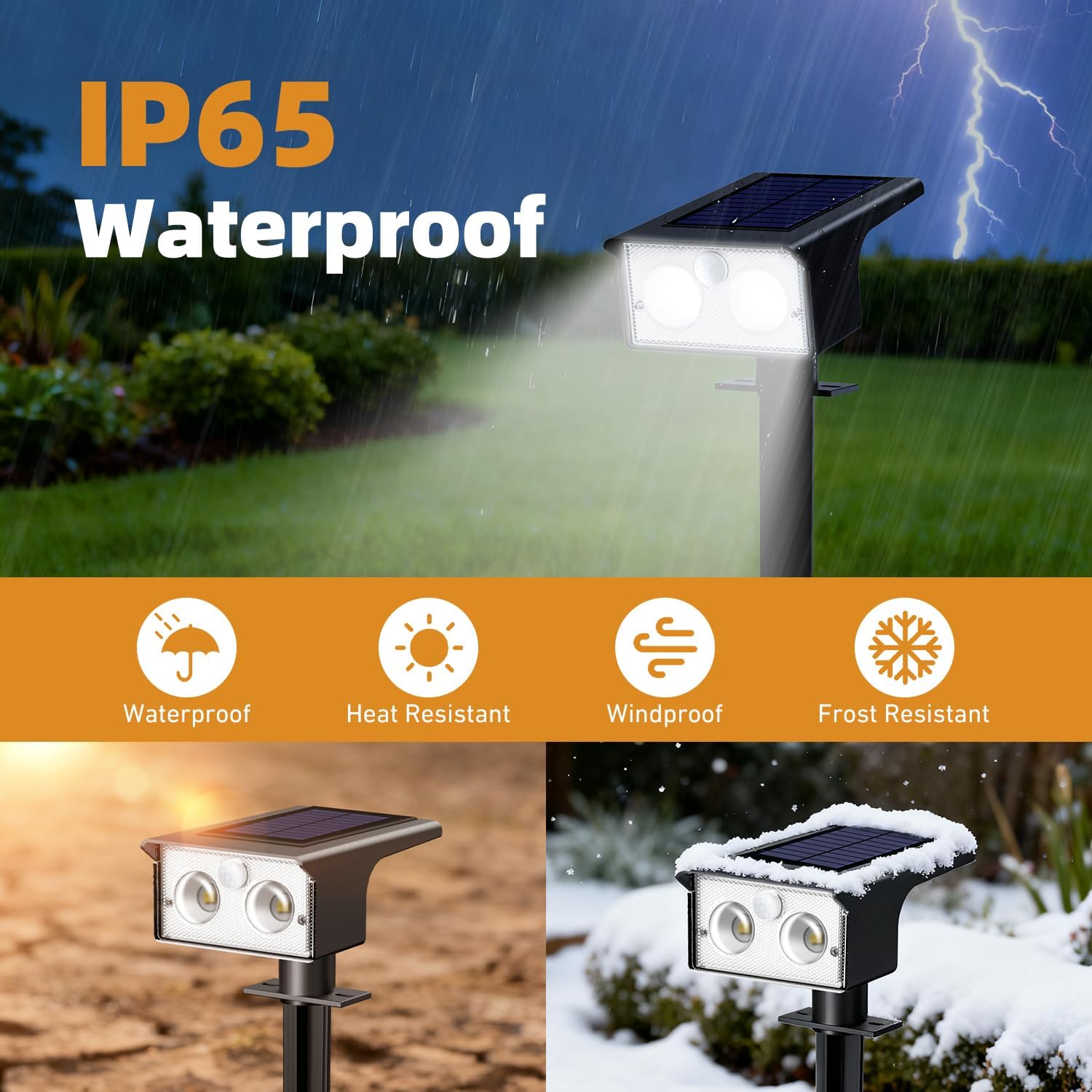 Btfarm 8 Lampade Solari Esterno con Sensore di Movimento - immagine 5