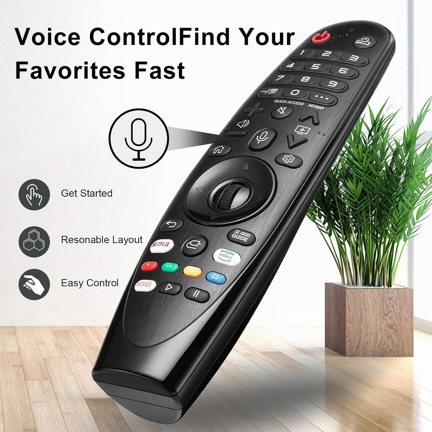 Telecomando Smart TV L-G AKB75855501 con Alexa Voice - immagine 4