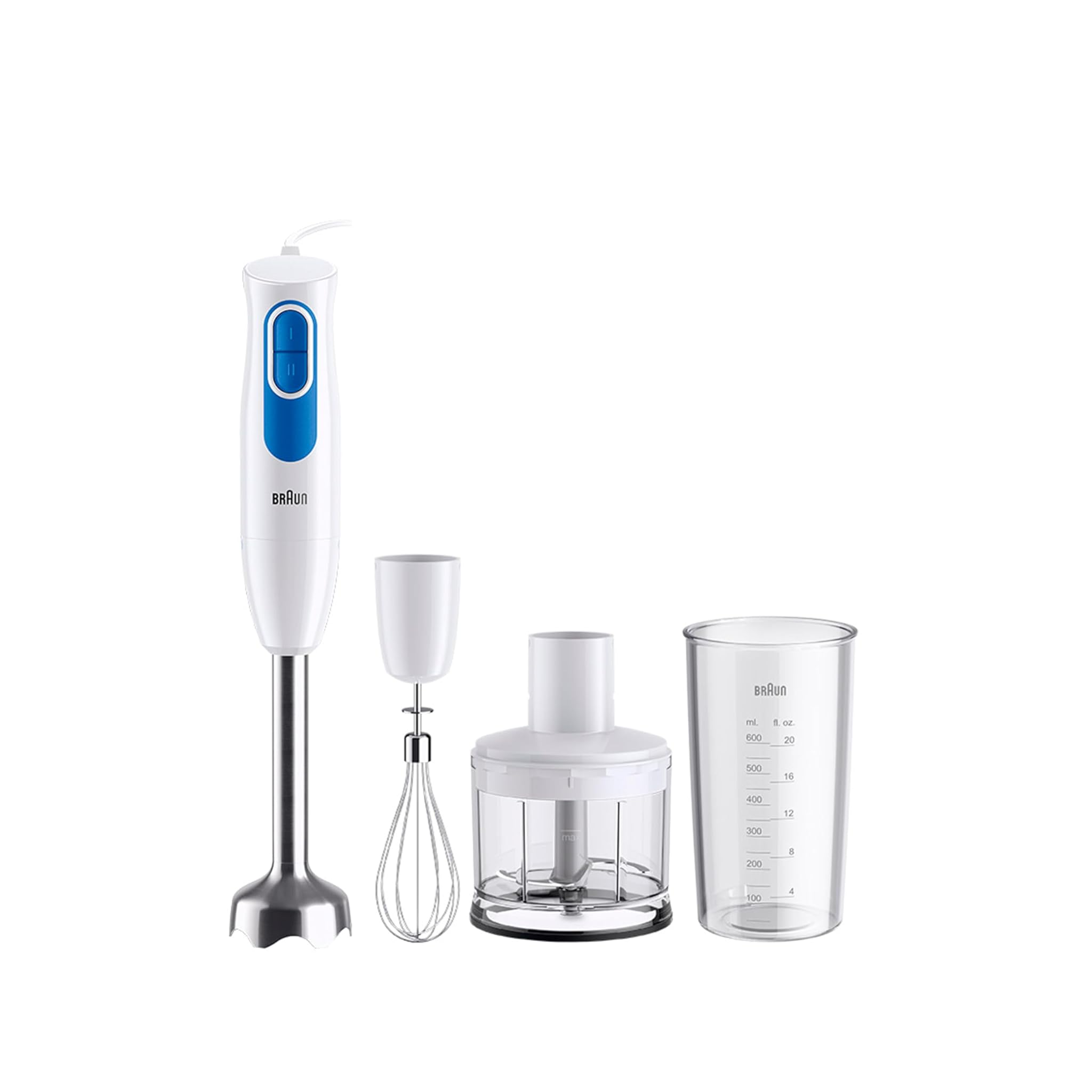 Braun MultiQuick 2 MQ20236MWH - Frullatore a Immersione 600W