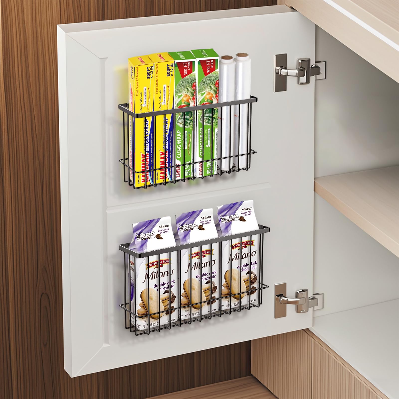 2 Pezzi Scatola Portaoggetti Autoadesiva per Cucina