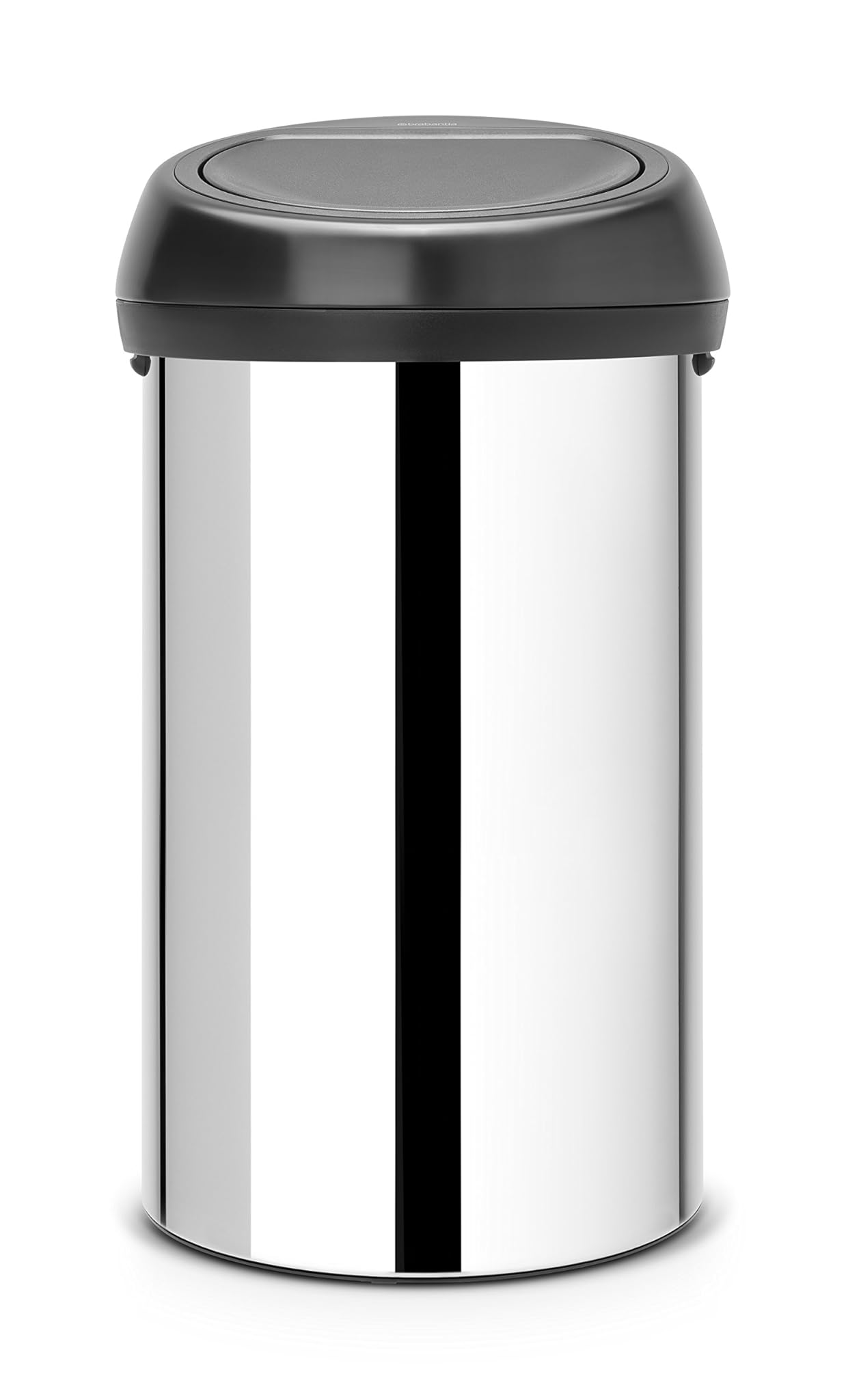 Brabantia Touch Bin Pattumiera 60 L, Inox Lucido