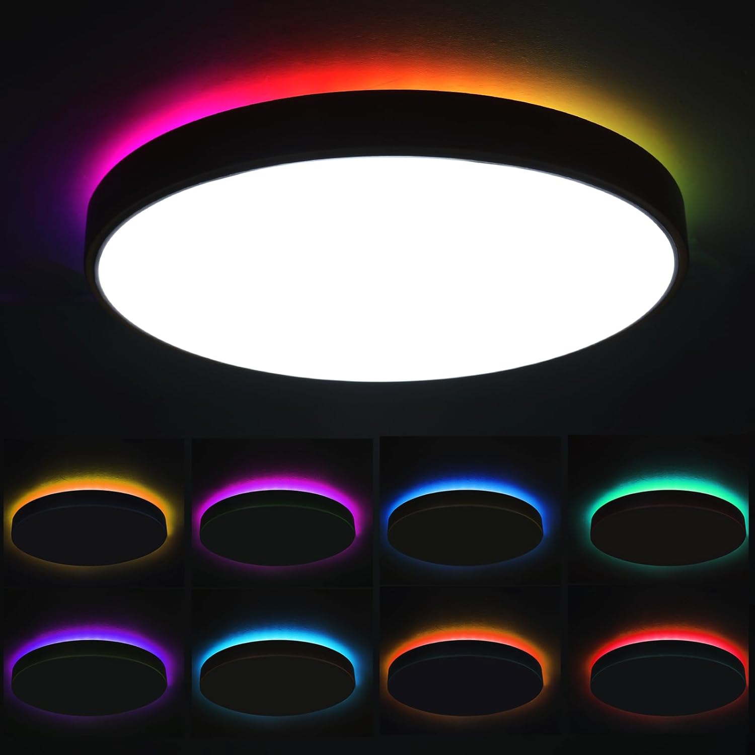 Plafoniera Smart LED WiFi con Telecomando - immagine 2