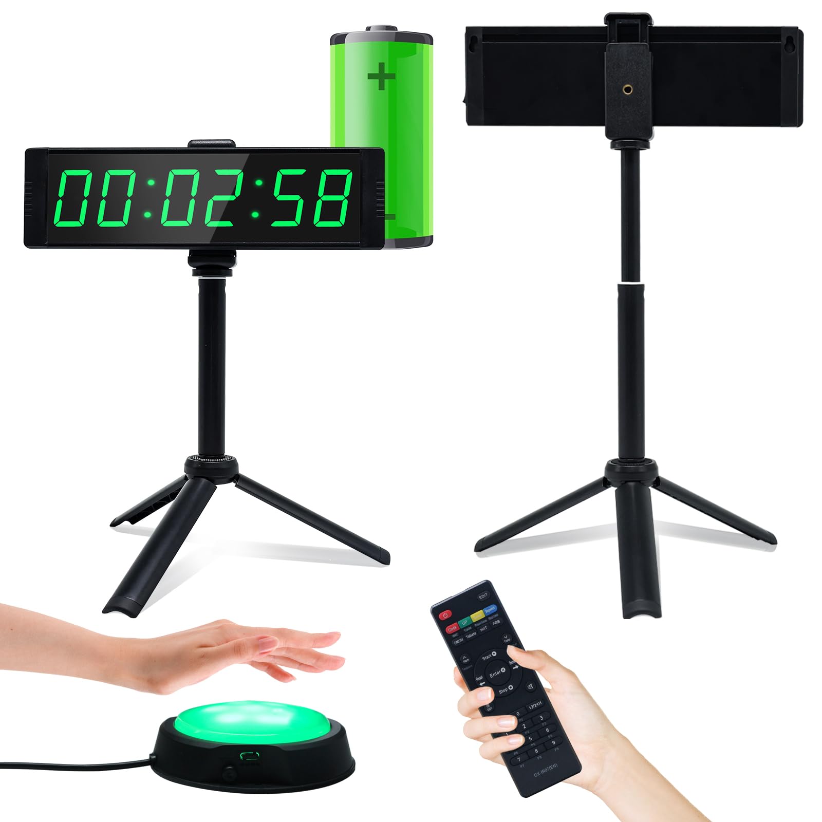 Yz Orologio da Palestra Digitale con Timer Fitness