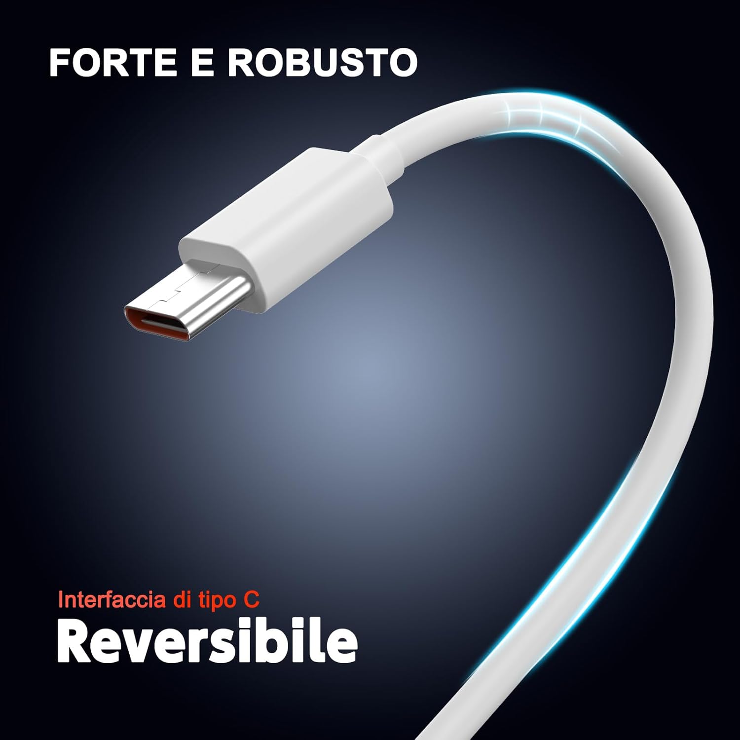 Caricabatterie USB 120W per Xiaomi con Cavo USB-C 1m - immagine 2