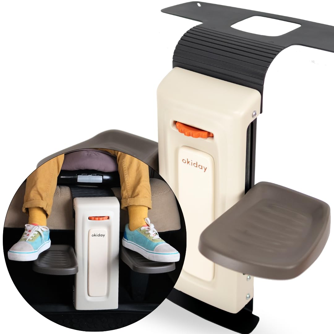 OKIDAY Poggiapiedi per seggiolini auto - beige, per seggiolini auto 15-36 kg