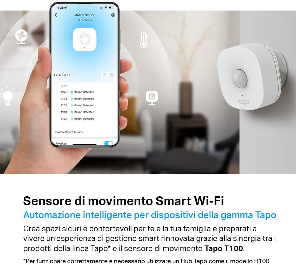 Tapo T100 Smart Motion Sensor - Sensore di Movimento - immagine 2