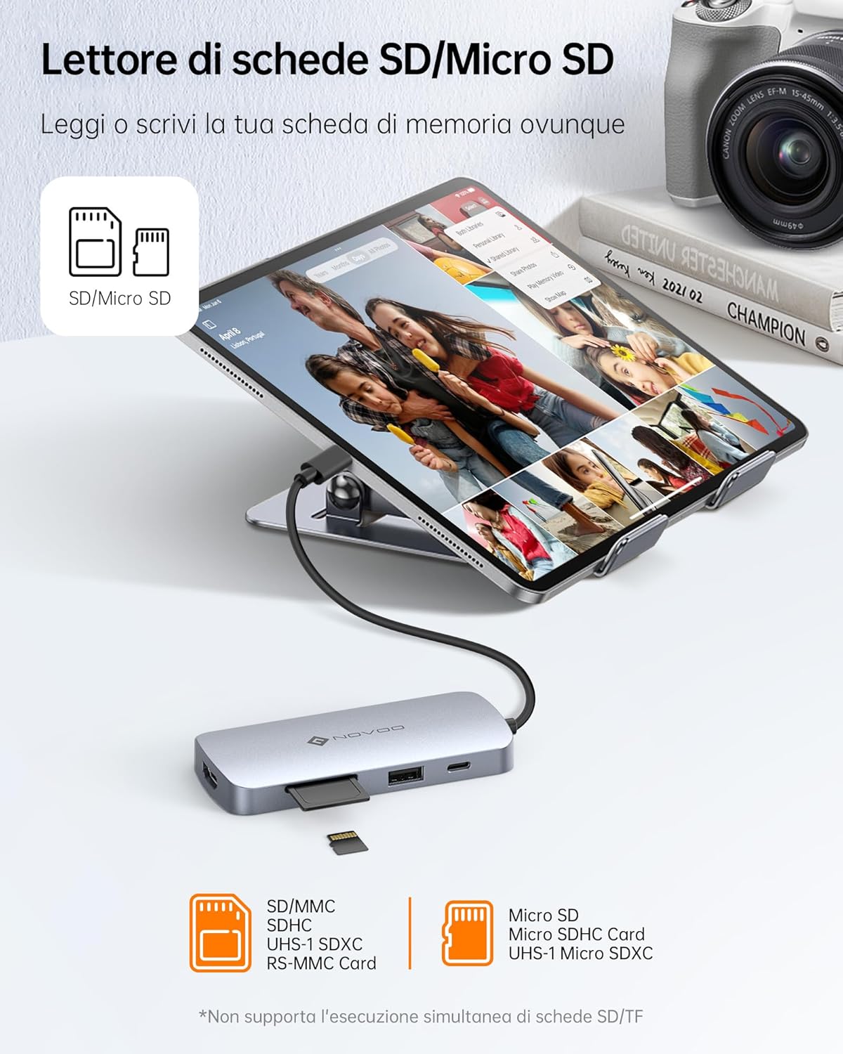 NOVOO Hub USB C 9 in 1 con HDMI 4K@60Hz - immagine 4