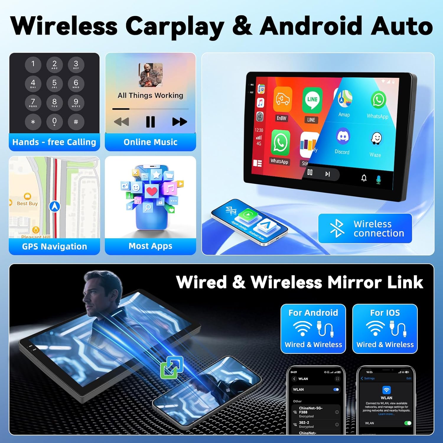 Autoradio Android 4+128G per Renault Traffic 3 - immagine 3