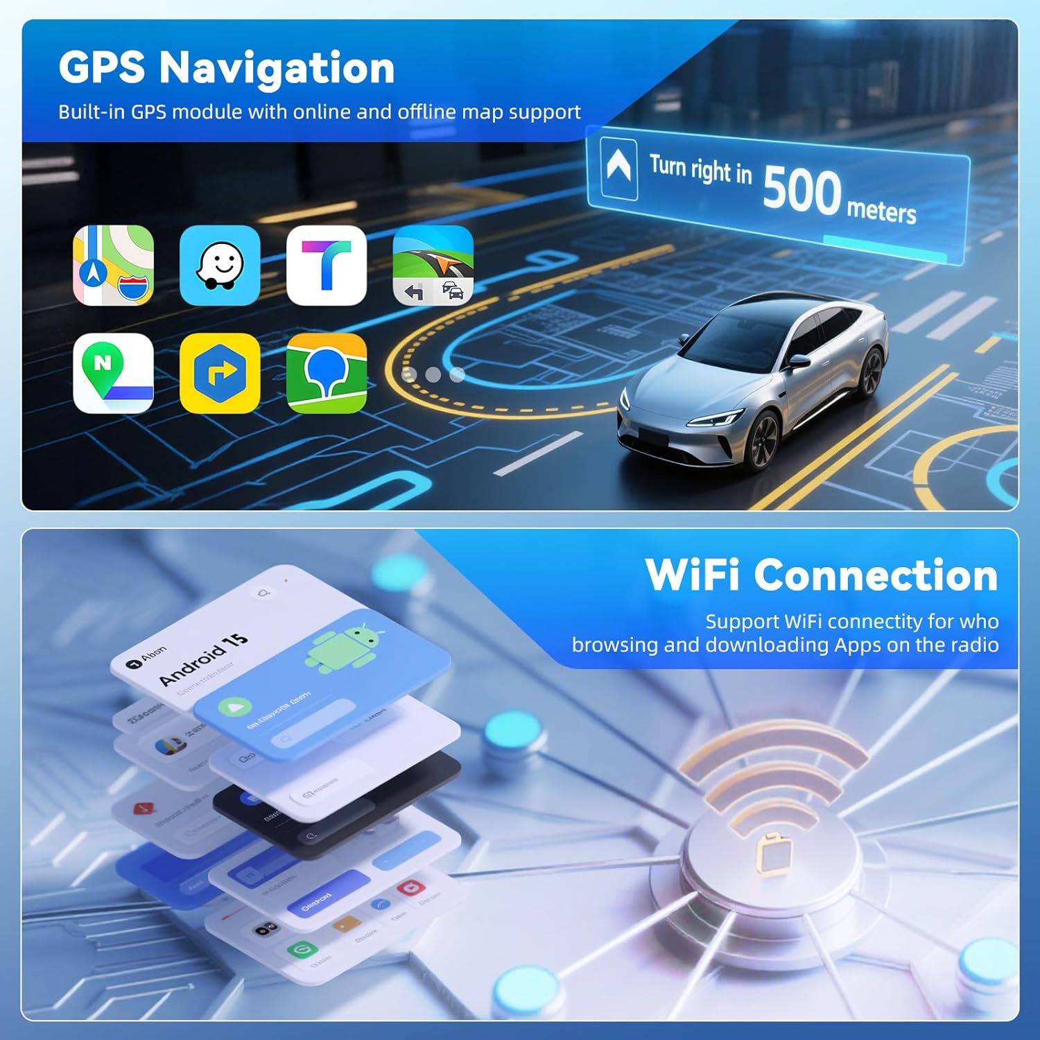 Autoradio Android 4+128G per Renault Traffic 3 - immagine 5