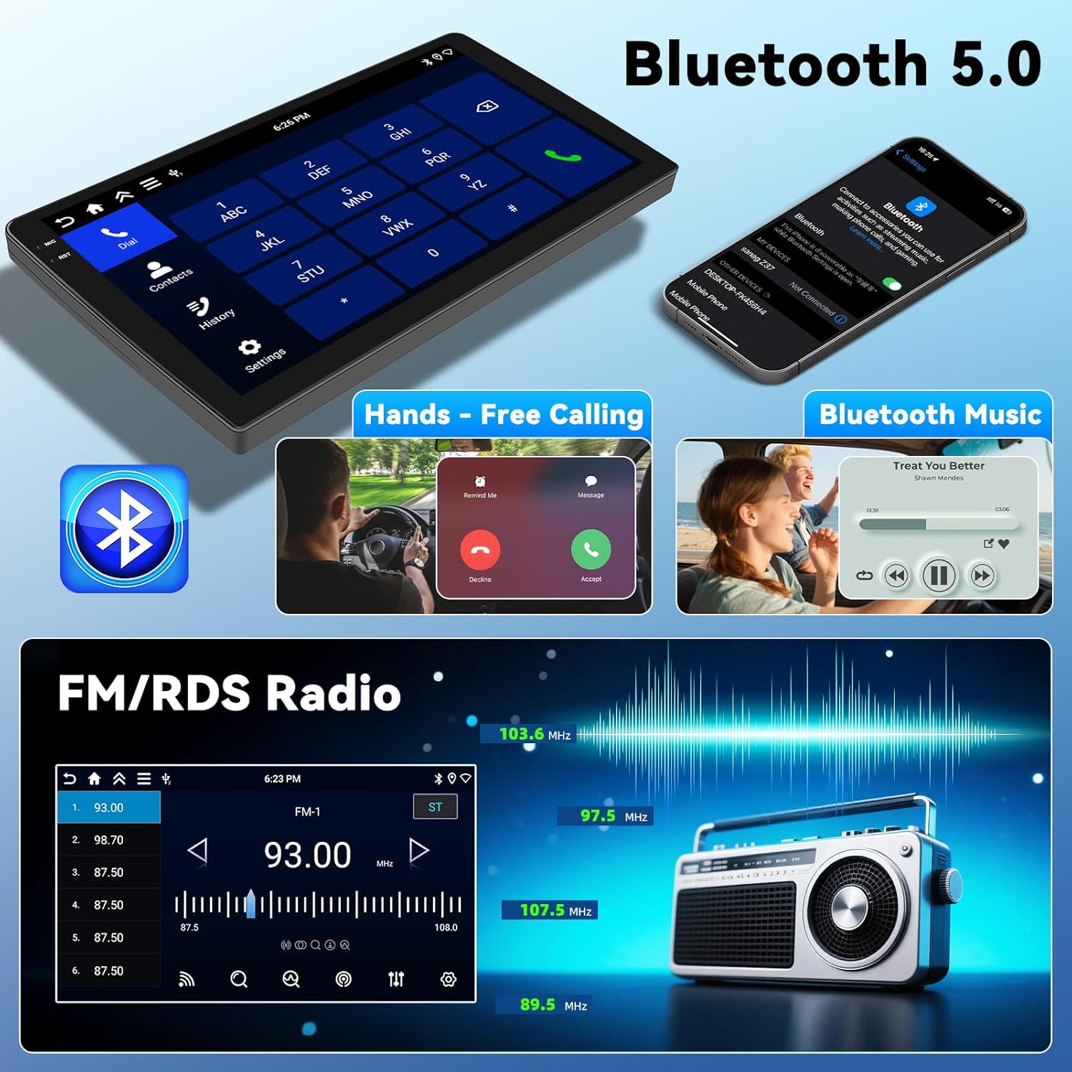 Autoradio Android 4+128G per Renault Traffic 3 - immagine 6