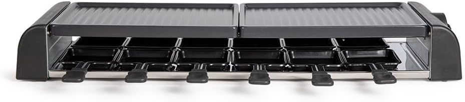 Livoo - Dispositivo per raclette 12 persone DOC185 Nero