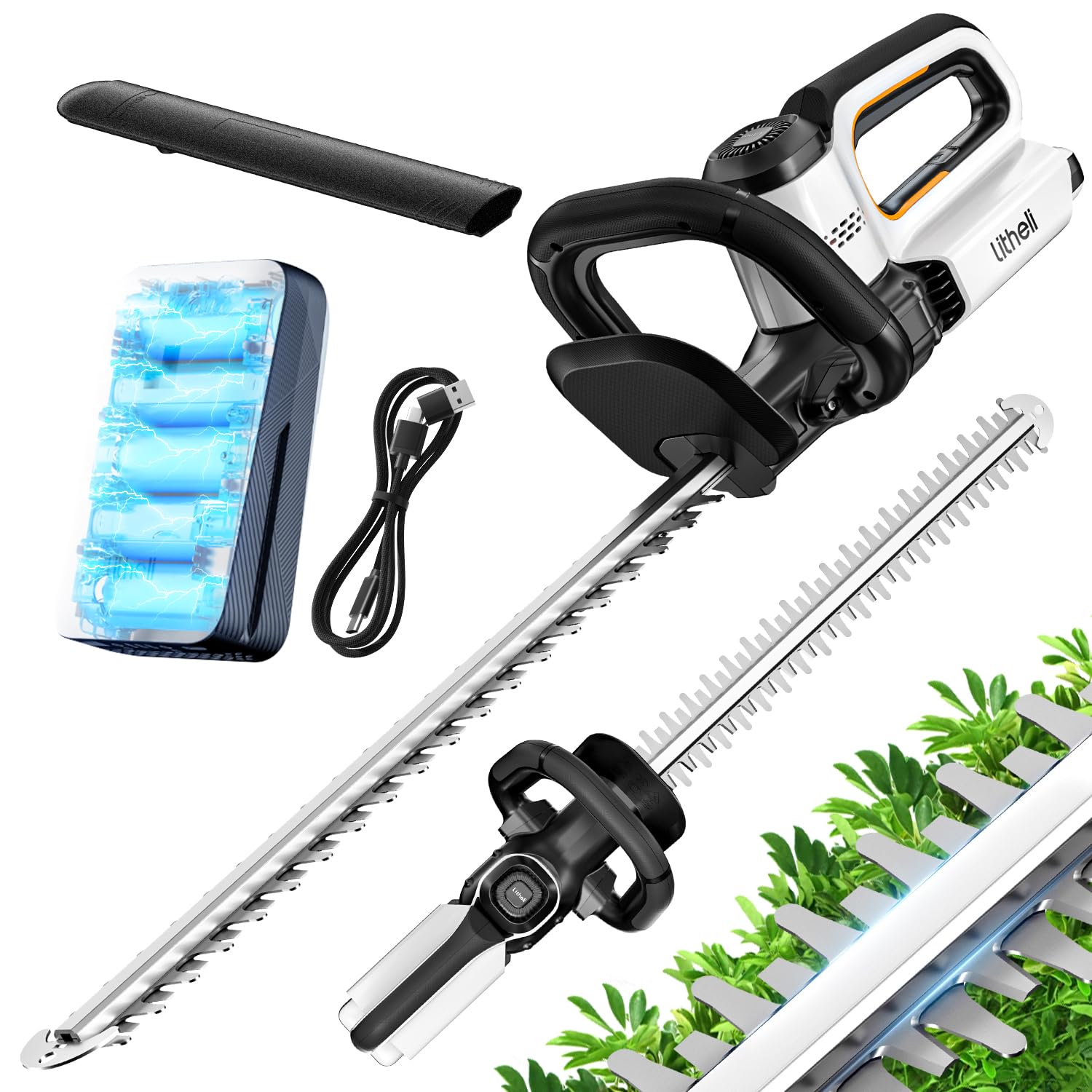 Litheli Tagliasiepi a Batteria 20V - Lama 56cm