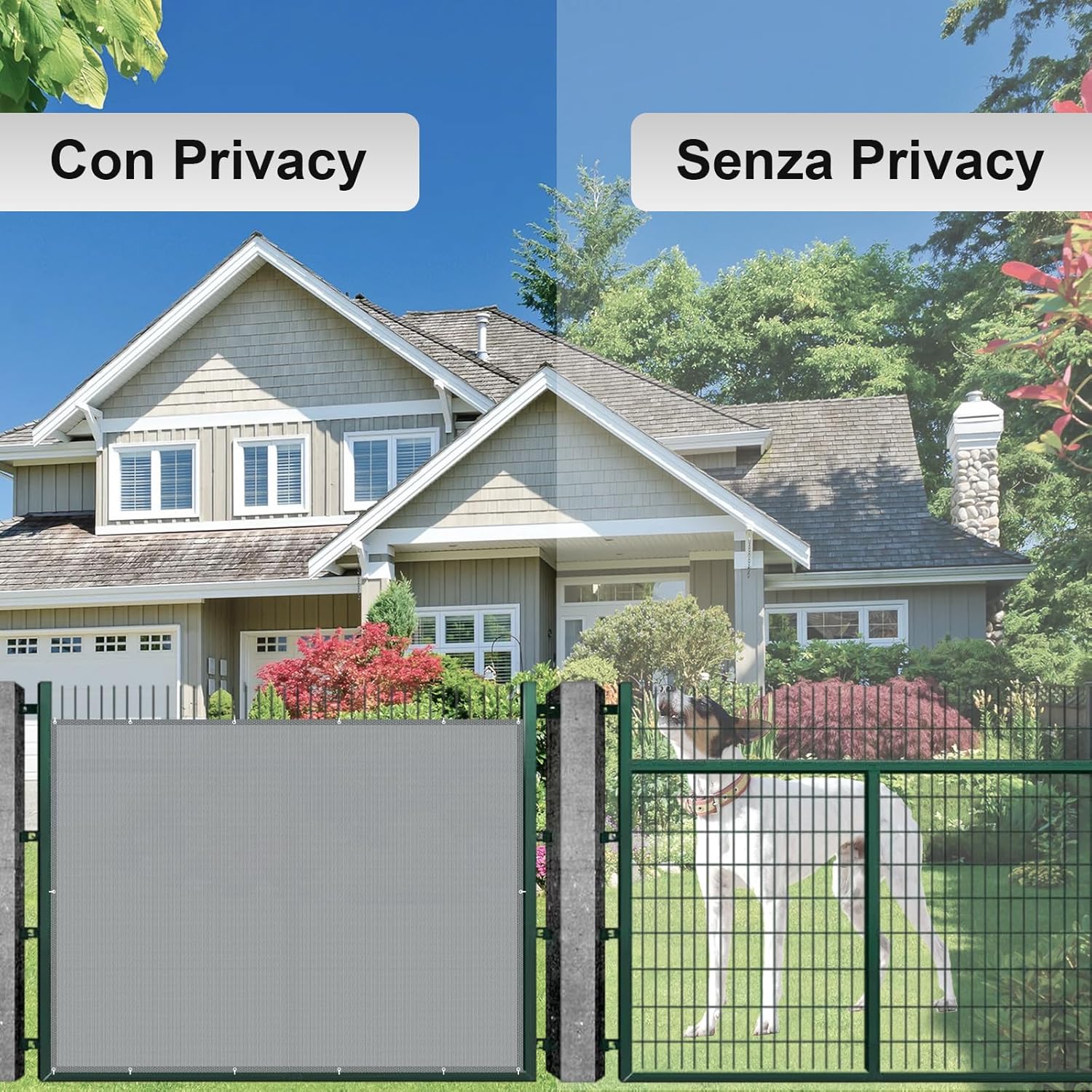 AXT SHADE Frangivisto Balcone 80x1000cm Grigio Chiaro - immagine 5