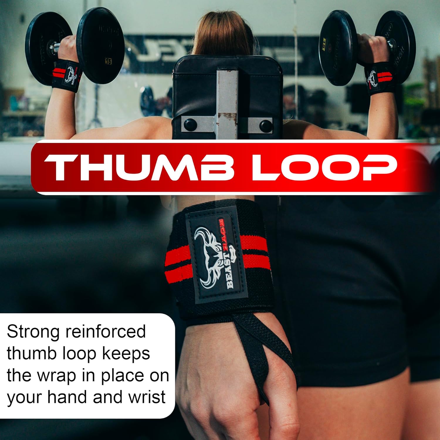 BEAST RAGE Straps Palestra Imbottite per Sollevamento Pesi - immagine 7