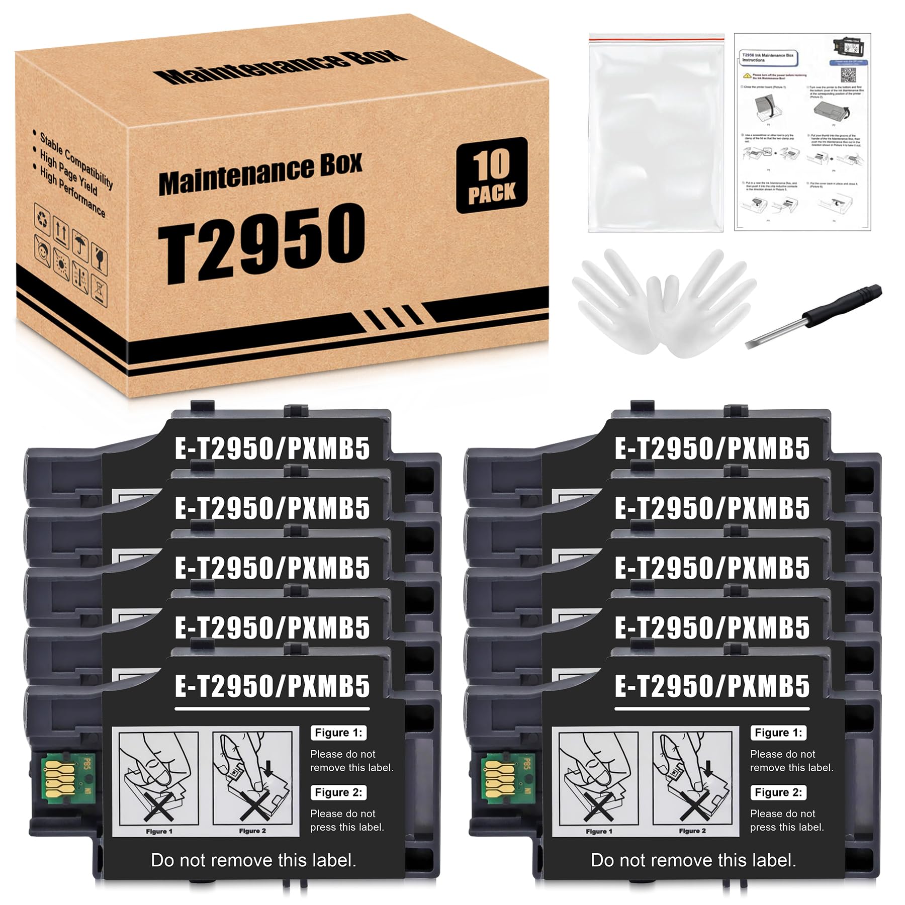 Scatola di Manutenzione T2950 C13T295000 (10 pezzi)