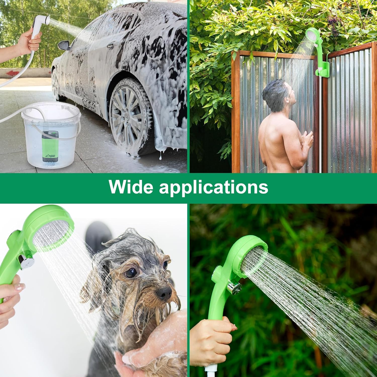 WADEO Doccia Portatile da Campeggio 6000 mAh - immagine 5