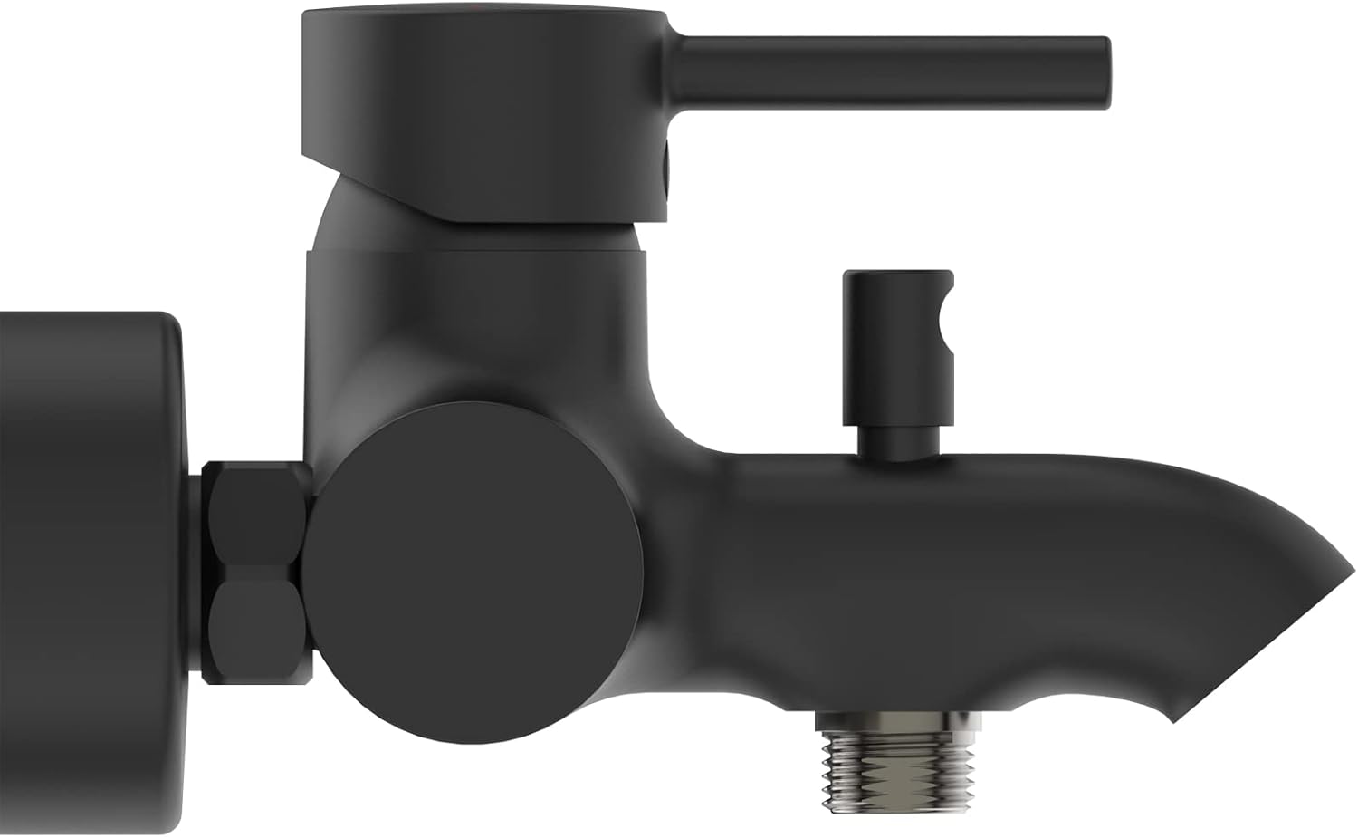 Ideal Standard - Ceraline, Miscelatore monocomando esterno per vasca, Nero Seta - immagine 2