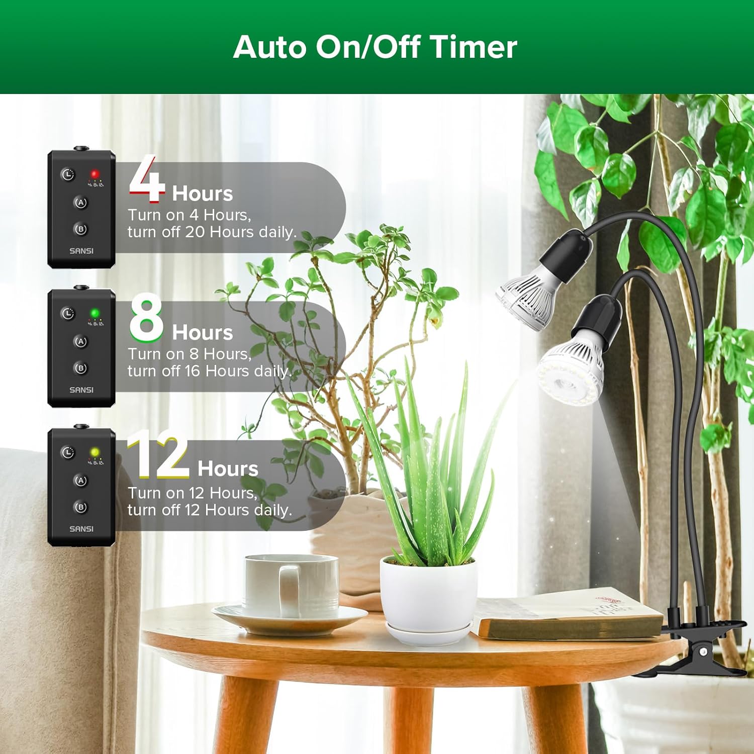 SANSI Lampada per Piante a LED da Interno 20W - immagine 3