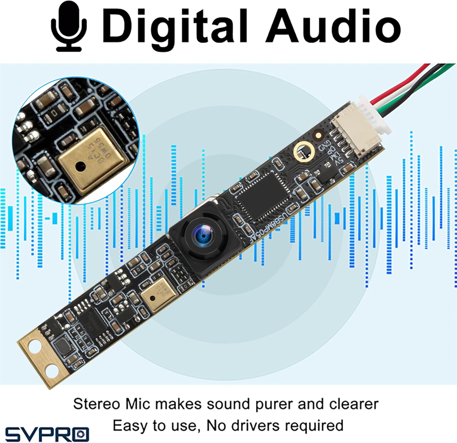 Svpro Modulo Telecamera USB 8MP 4K con Microfono - immagine 2