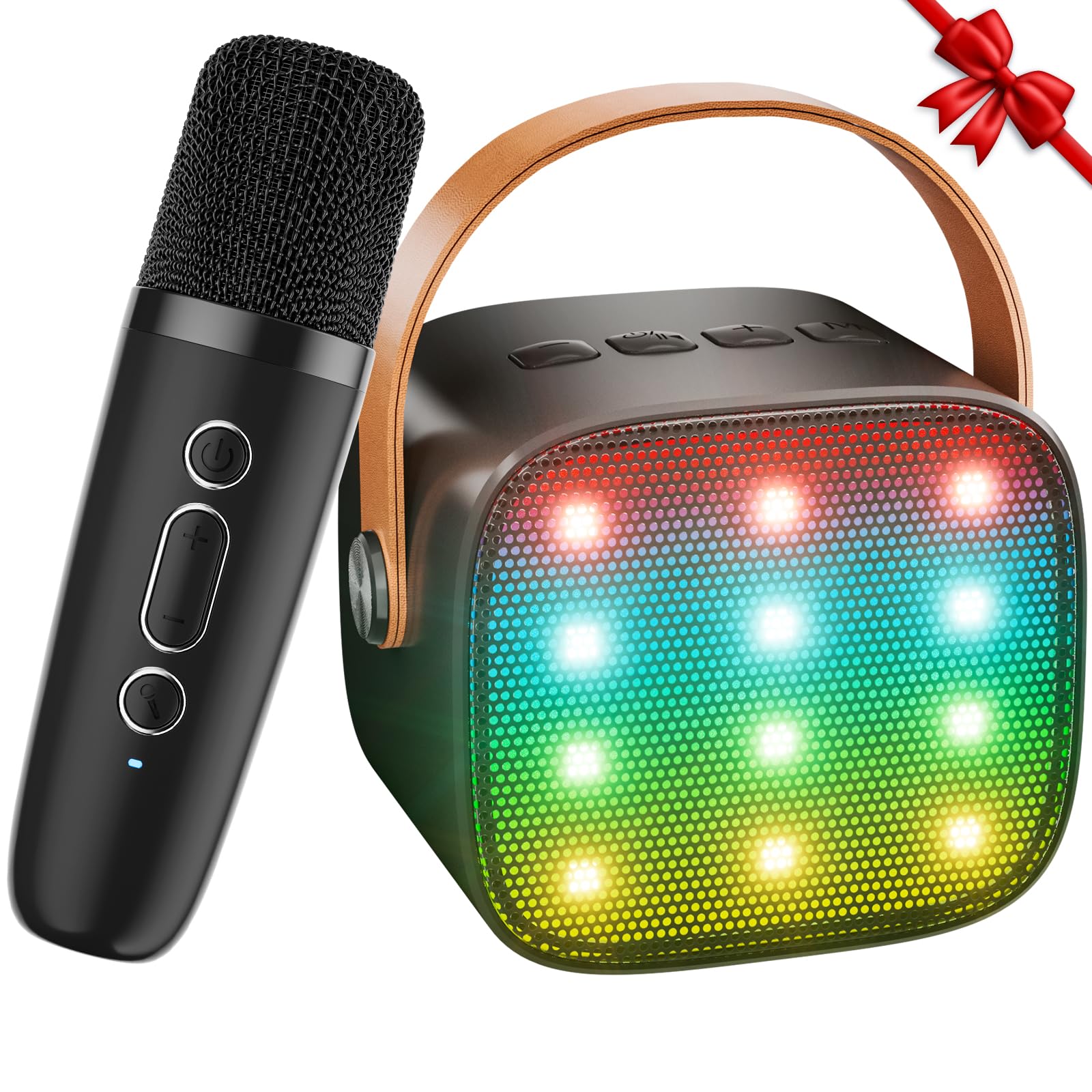 Ankuka Karaoke per Bambini Karaoke con Microfono Karaoke Cassa Bluetooth con 1 Microfono, Regalo Bambina Giochi Bimba Regalo Compleanno per 3, 4, 5, 6, 7, 8, 9,10,11,12+ Anni (Nero)
