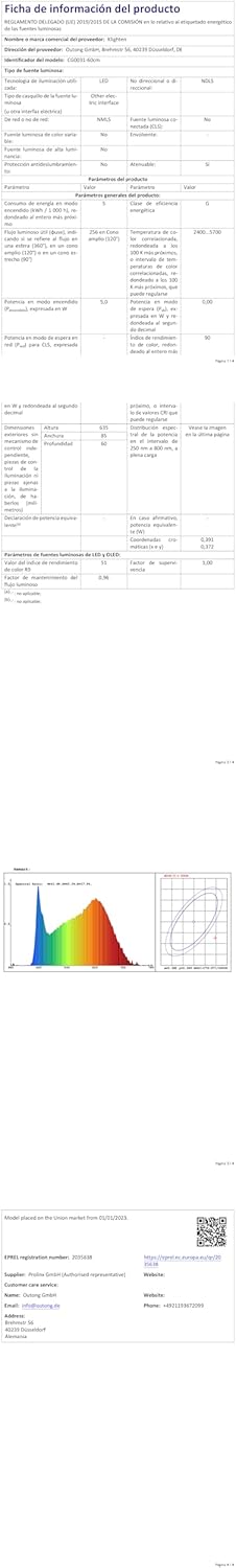 Klighten Lampada da Parete LED 5W Dimmerabile 60cm - immagine 9
