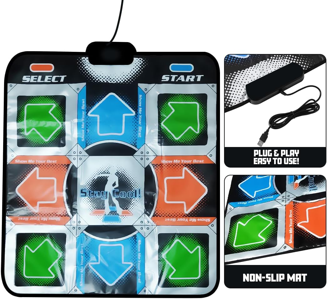 Mad Monkey - Tappeto da Ballo Retrò, Nero - immagine 2