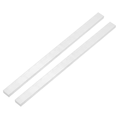 QUARKZMAN 2 Pezzi Barra Alluminio Piatta Quadrata, 4 x 20 x 305mm Materiale di Laminazione Solido Piastra Piana Lastra Profilato Asta in Alluminio 6063