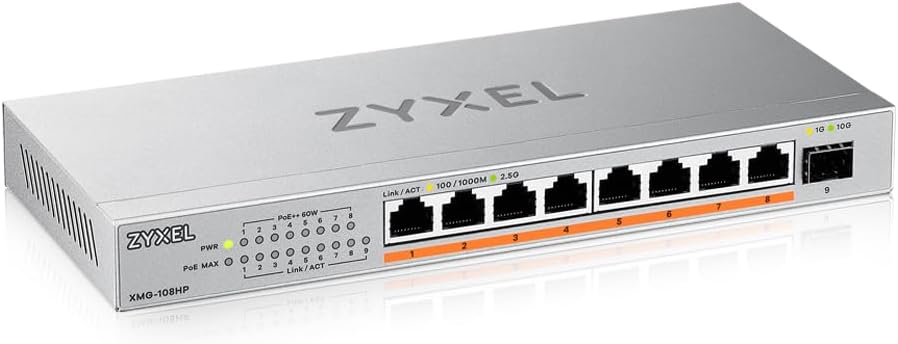 Zyxel 8-Port PoE 2.5G Multi-Gig Unmanaged Switch 100W - immagine 1
