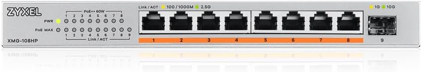 Zyxel 8-Port PoE 2.5G Multi-Gig Unmanaged Switch 100W - immagine 2