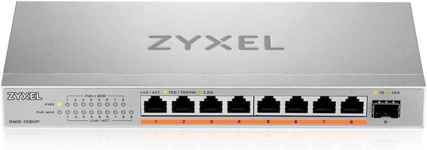 Zyxel 8-Port PoE 2.5G Multi-Gig Unmanaged Switch 100W - immagine 3