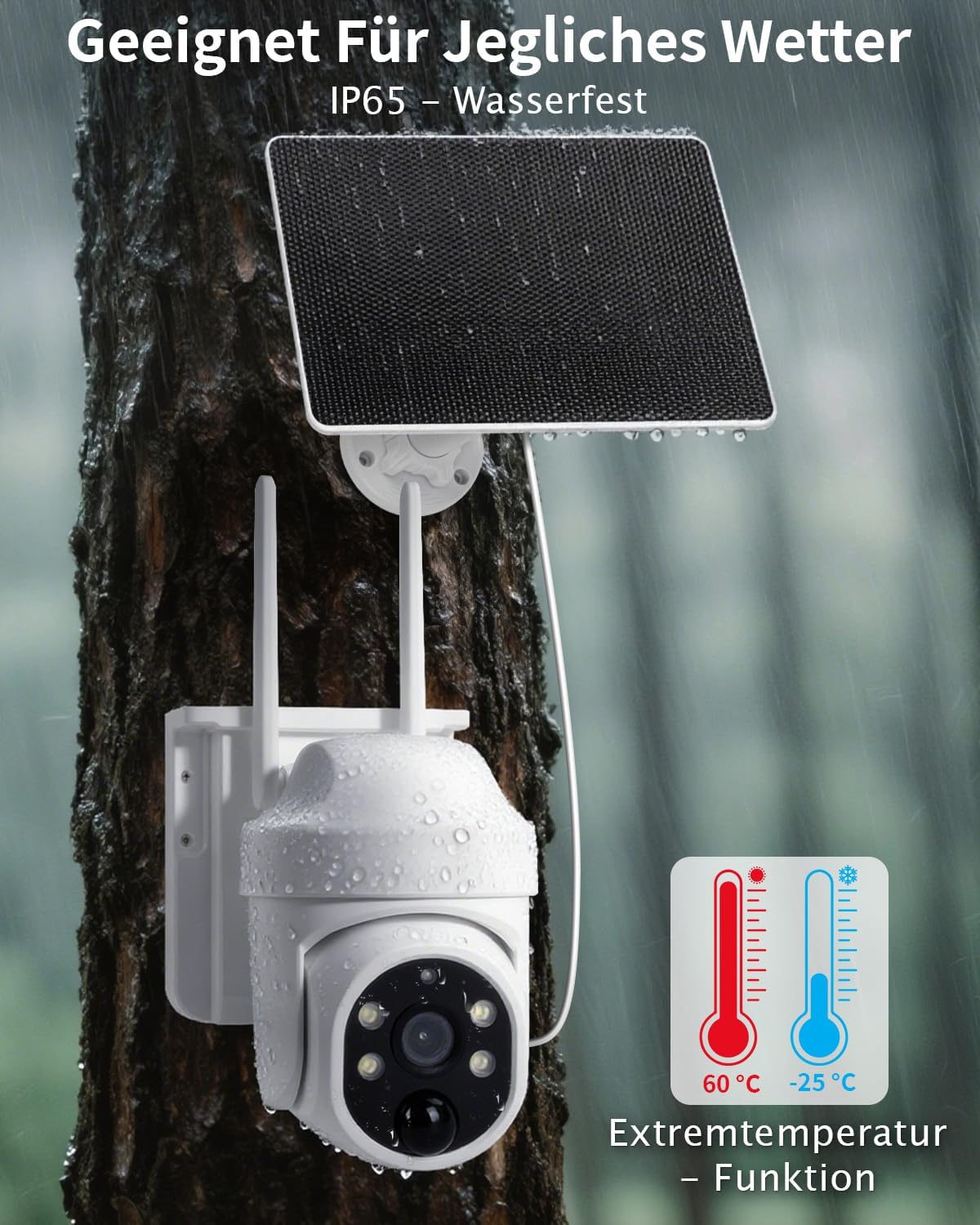 Telecamera Sorveglianza 4G LTE con SIM e Pannello Solare - immagine 7