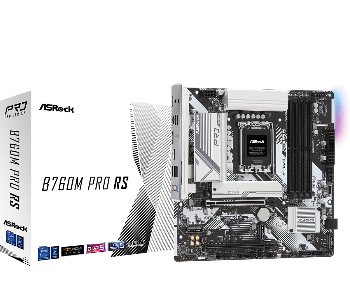 Asrock B760M Pro RS Intel B760 LGA 1700 micro ATX