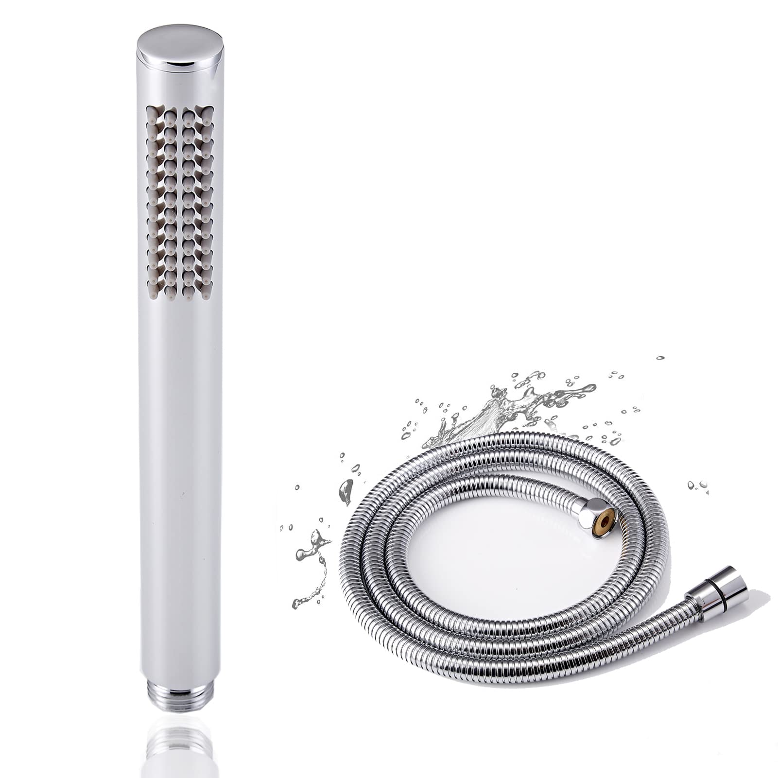 Oupukle Soffione Doccia in Ottone con Tubo 1,5m