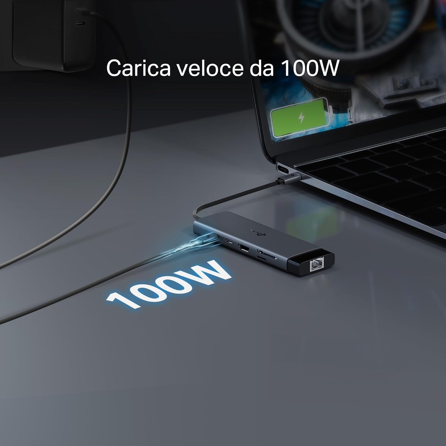 Tp-link UH9120C Hub USB C 9 in 1 - immagine 8