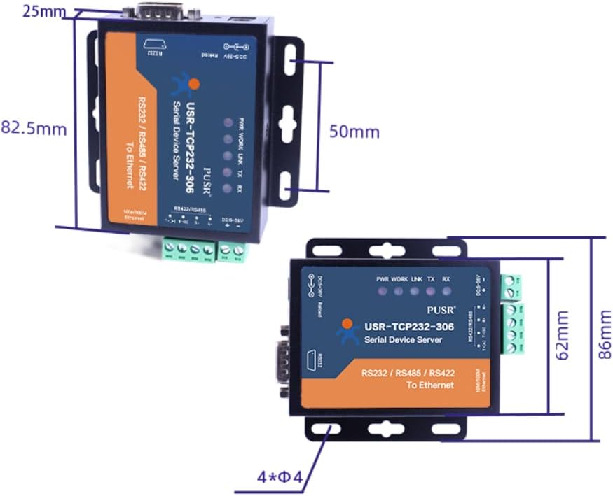 Modbus Gateway Seriale a Ethernet USR-306 - immagine 6