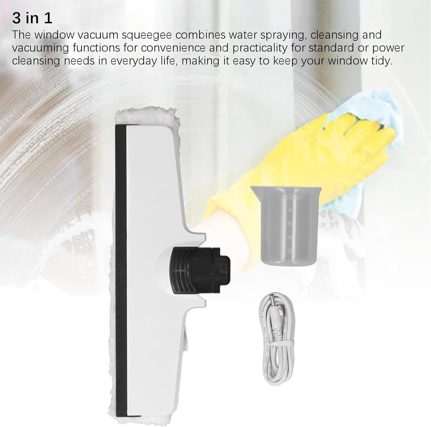 Aspiratore per Finestre a Batteria 2000 mAh - immagine 3